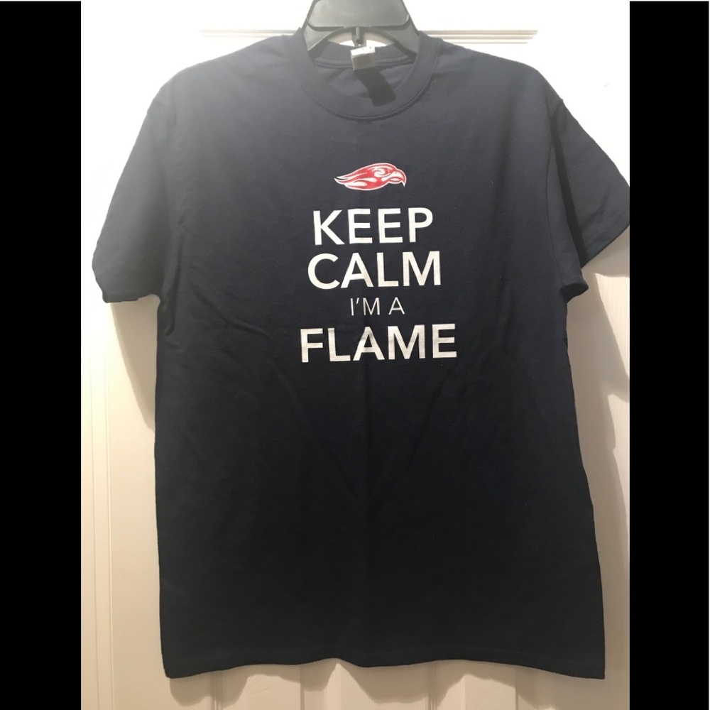Liberty Flames Navy Blue T-shirt Size Medium